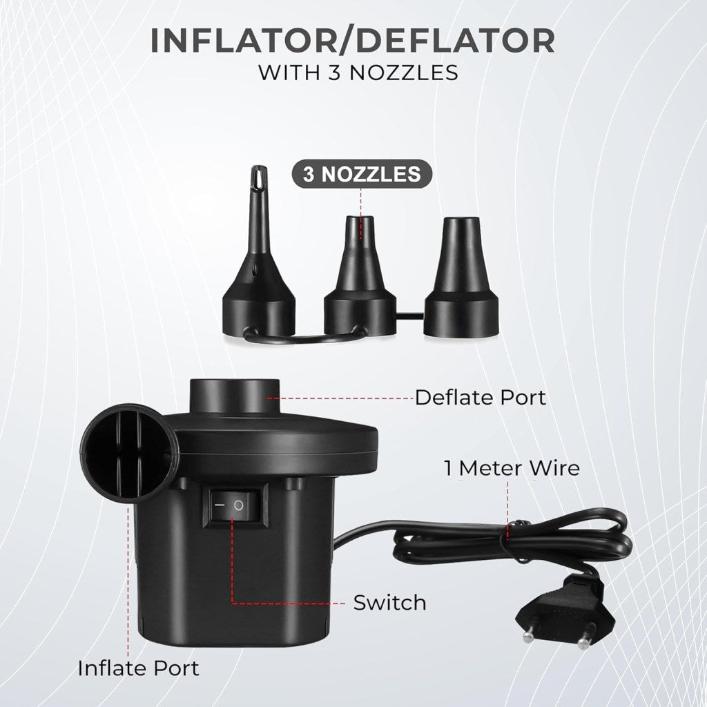 inflatable Chair Lazy Sofa With Footrest Home Improvement