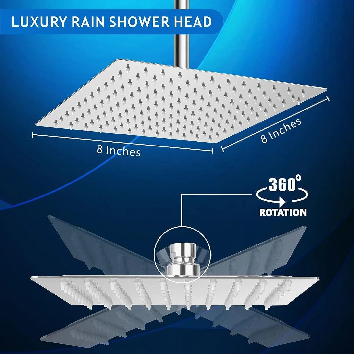 8X8 Inch Rain Shower